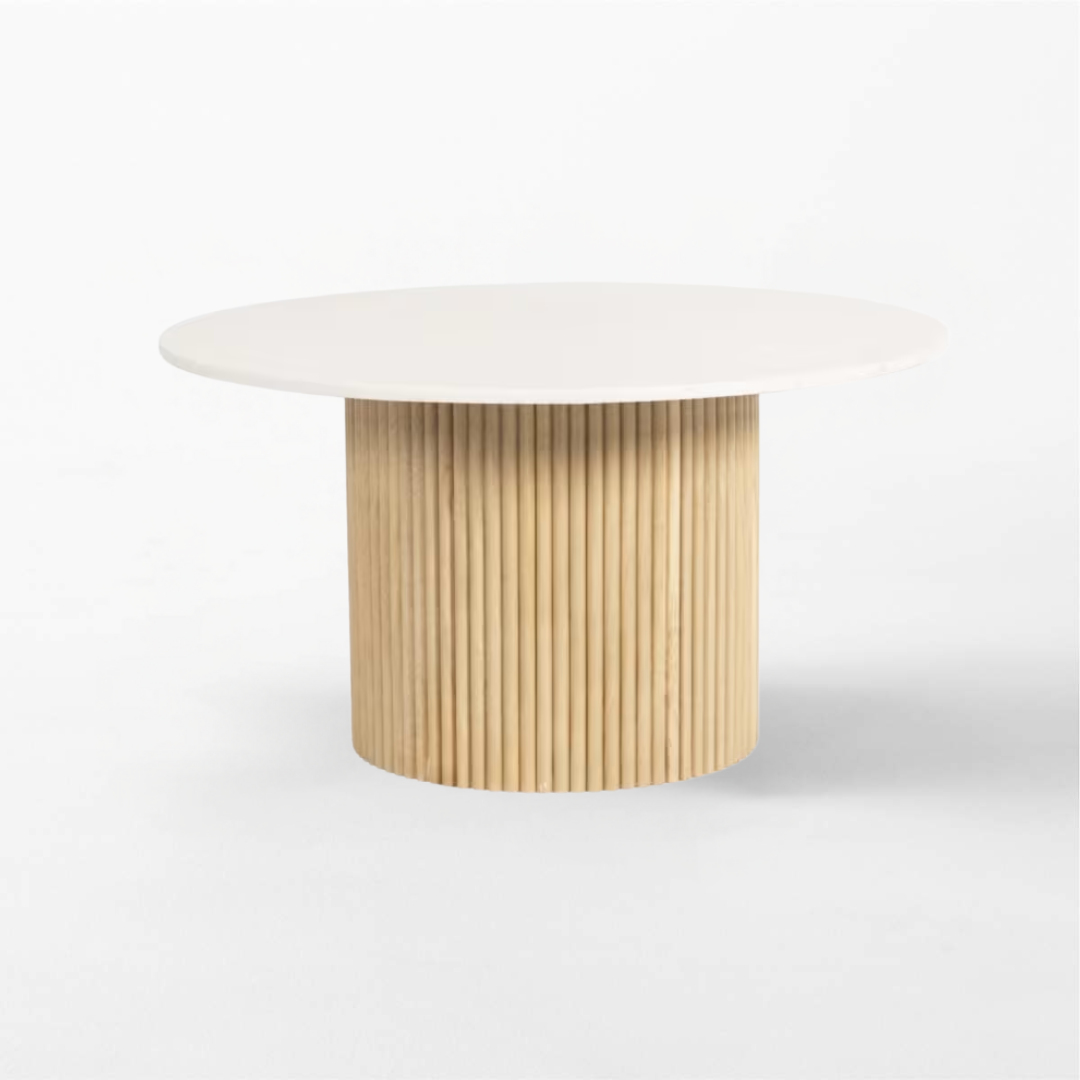 Verona Flute Marble Dining Table