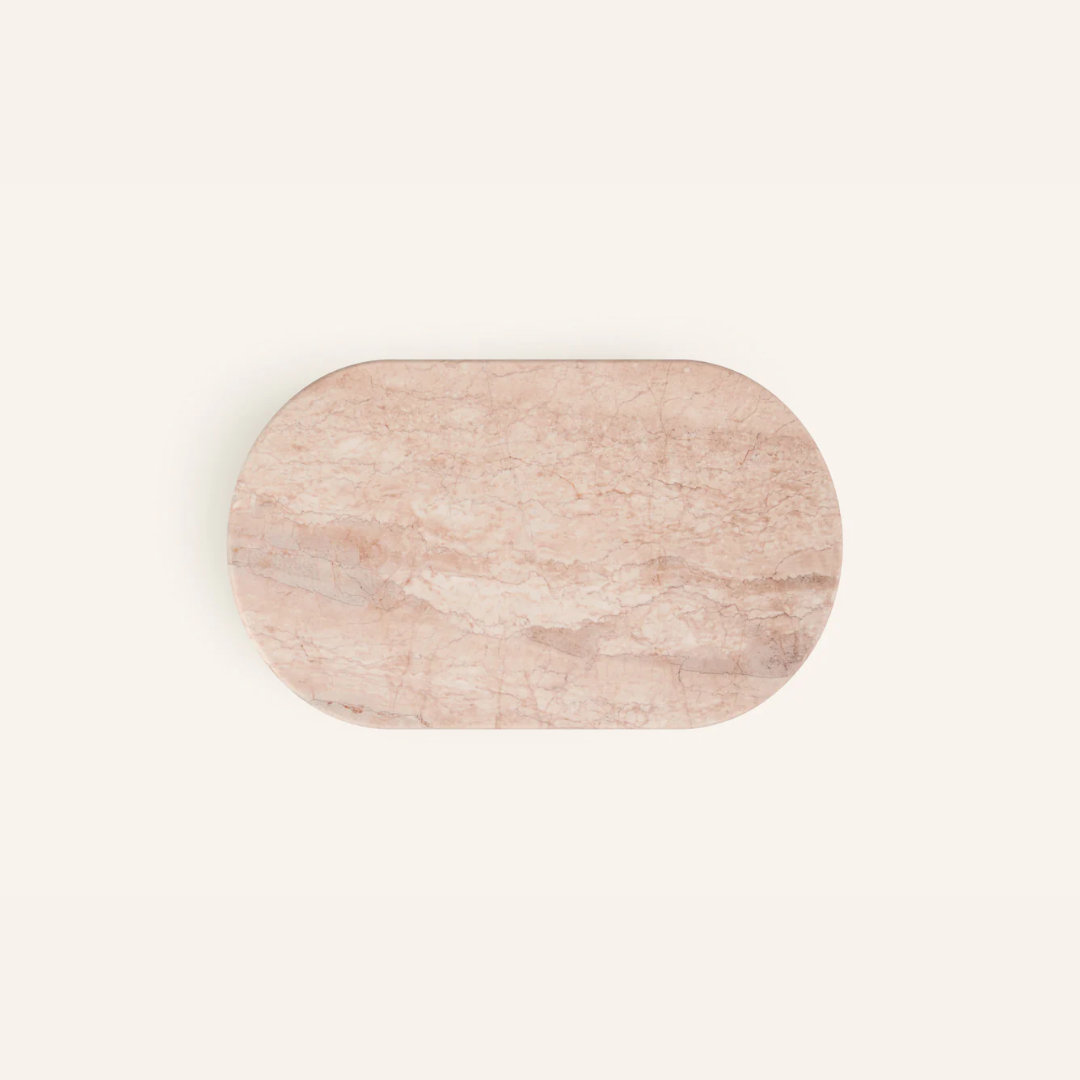 Rosso Flute Coffee Marble Table
